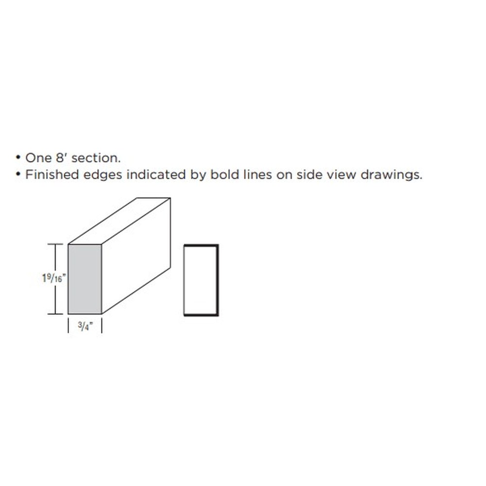 [LB2.MCS] Classic Accent Moulding, Light Baffle - Snow