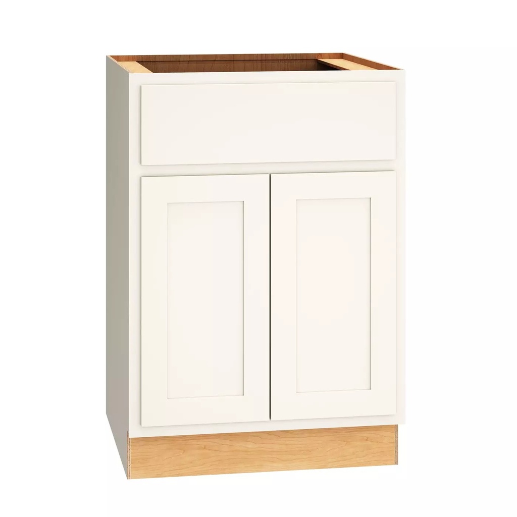 [B24.MCS] Classic Base Double Door 24" Wide - Snow