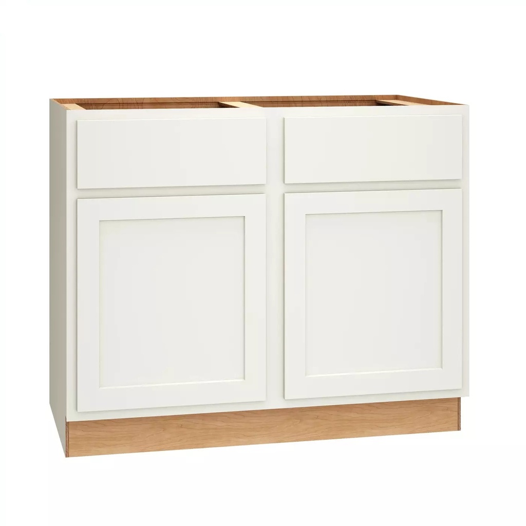 [B42.MCS] Classic Base Double Door 42" Wide - Snow