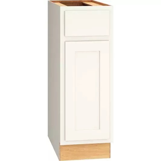 Classic Base Single Door 12" Wide - Snow