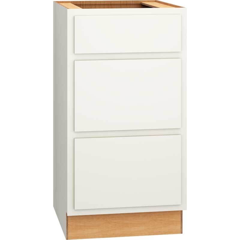 Classic Vanity 3 Drawer Base 18 x 21 - Snow