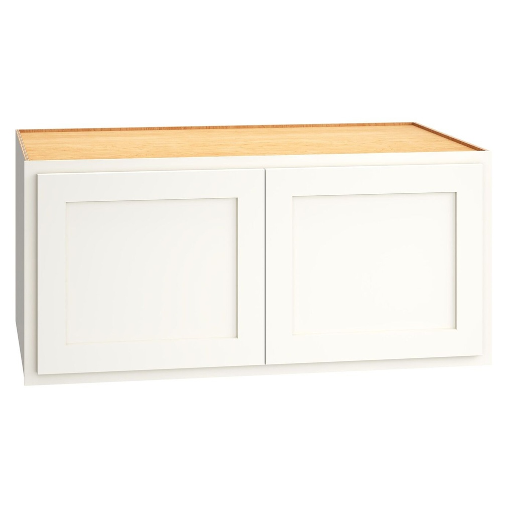 Classic Wall Double Door 39 x 18 x 24 (no center stile) - Snow