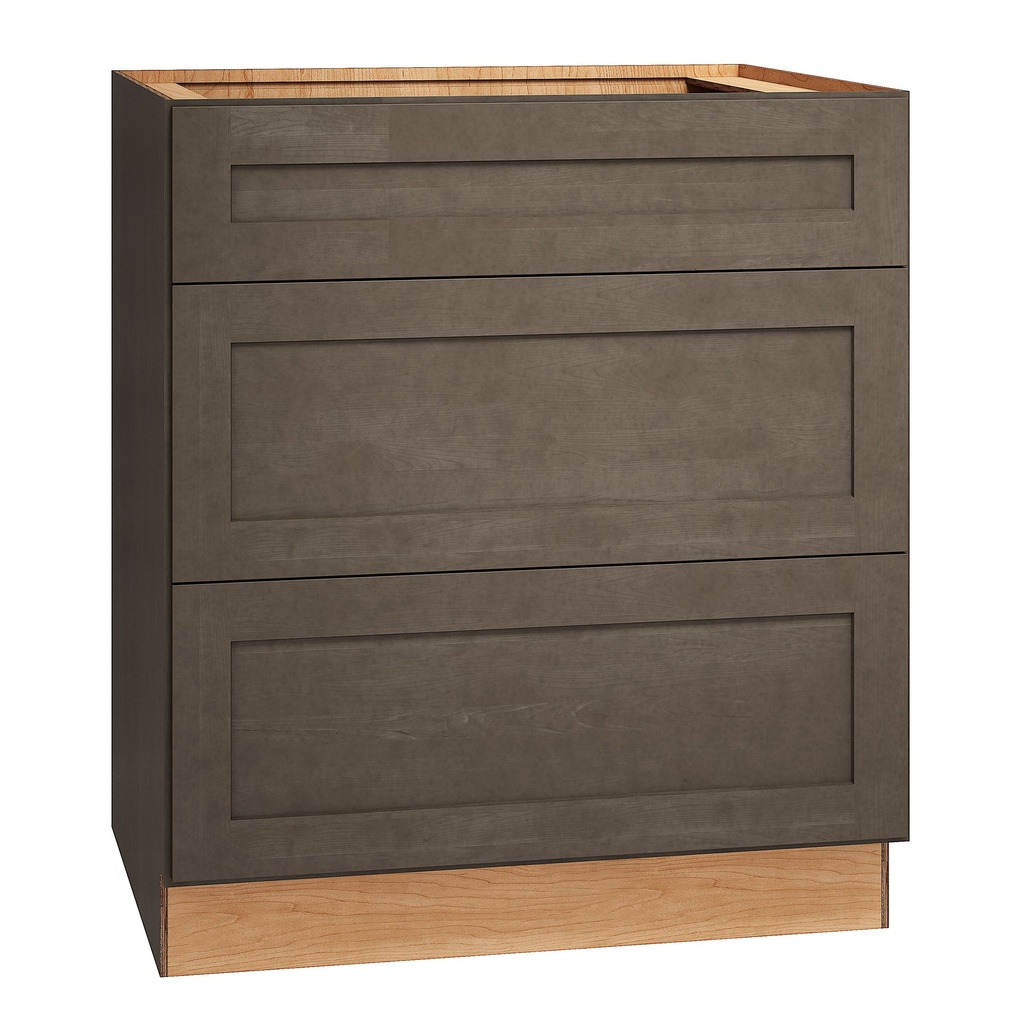 [3DB30.MOB] Omni 3 Drawer Base 30 - Beachwood