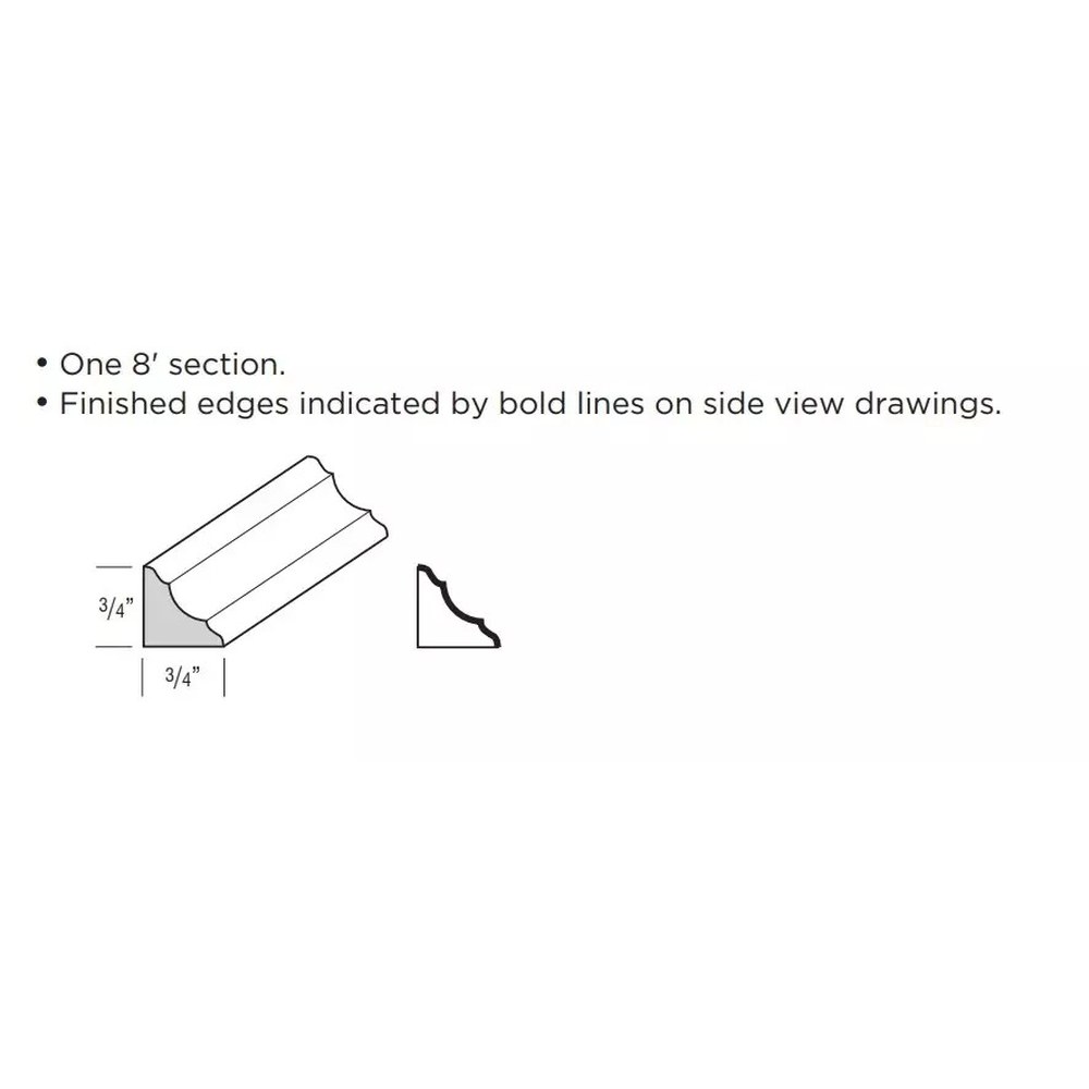 Omni Corner Moulding, Inside Corner - Admiral