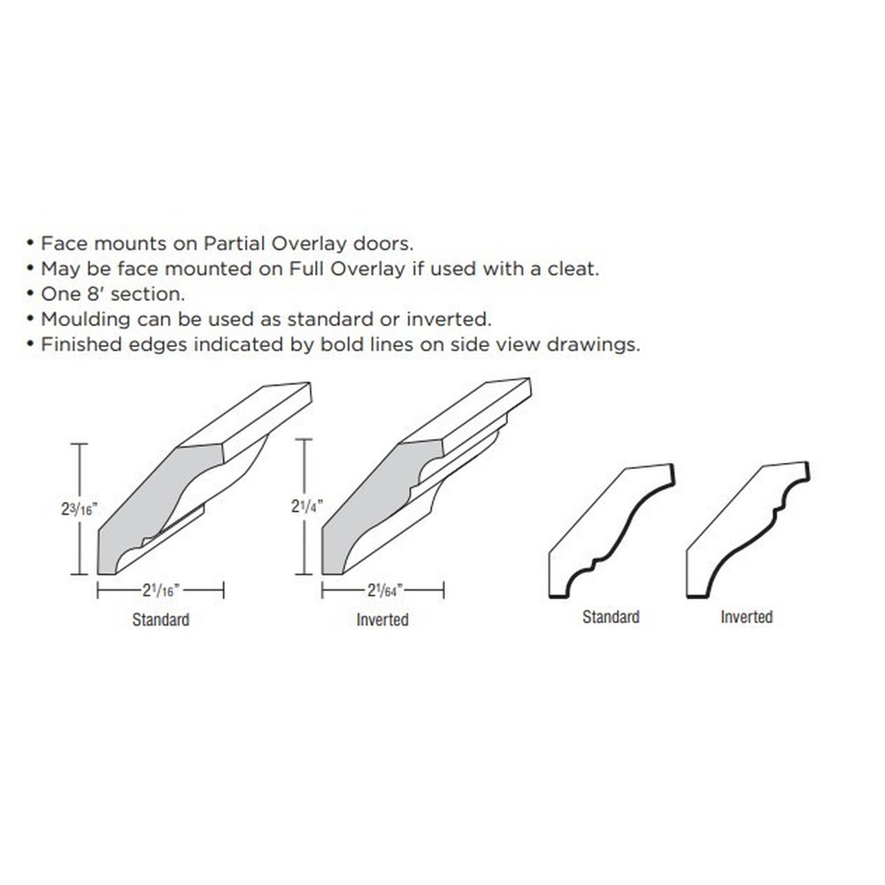 [SWLCRM8.MOA] Omni Crown Moulding, Solid Wood Large Crown - Admiral