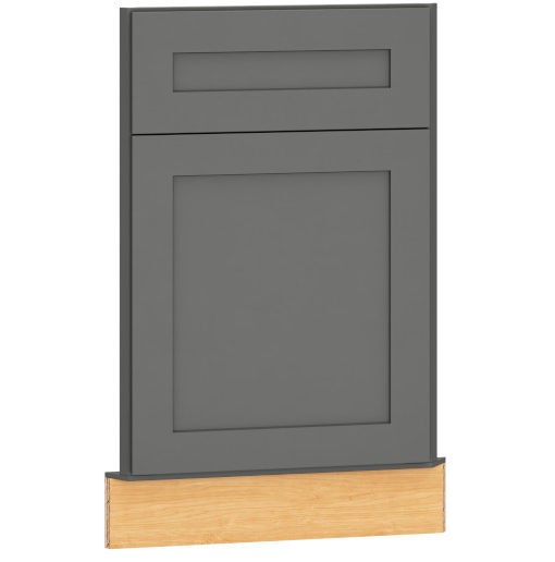 Omni Single Door Angled Corner Sink Front 36"" - Graphite