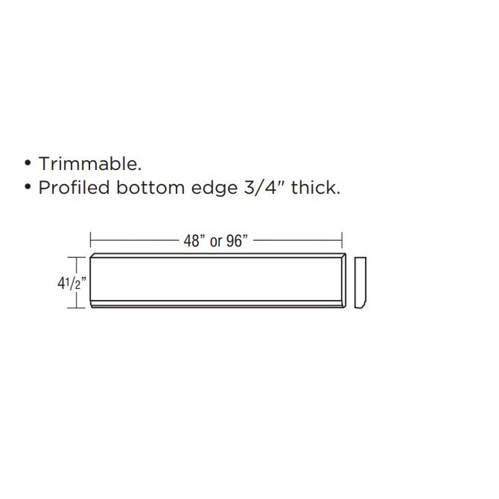 Omni Straight Valance/Baseboard 96 - Admiral