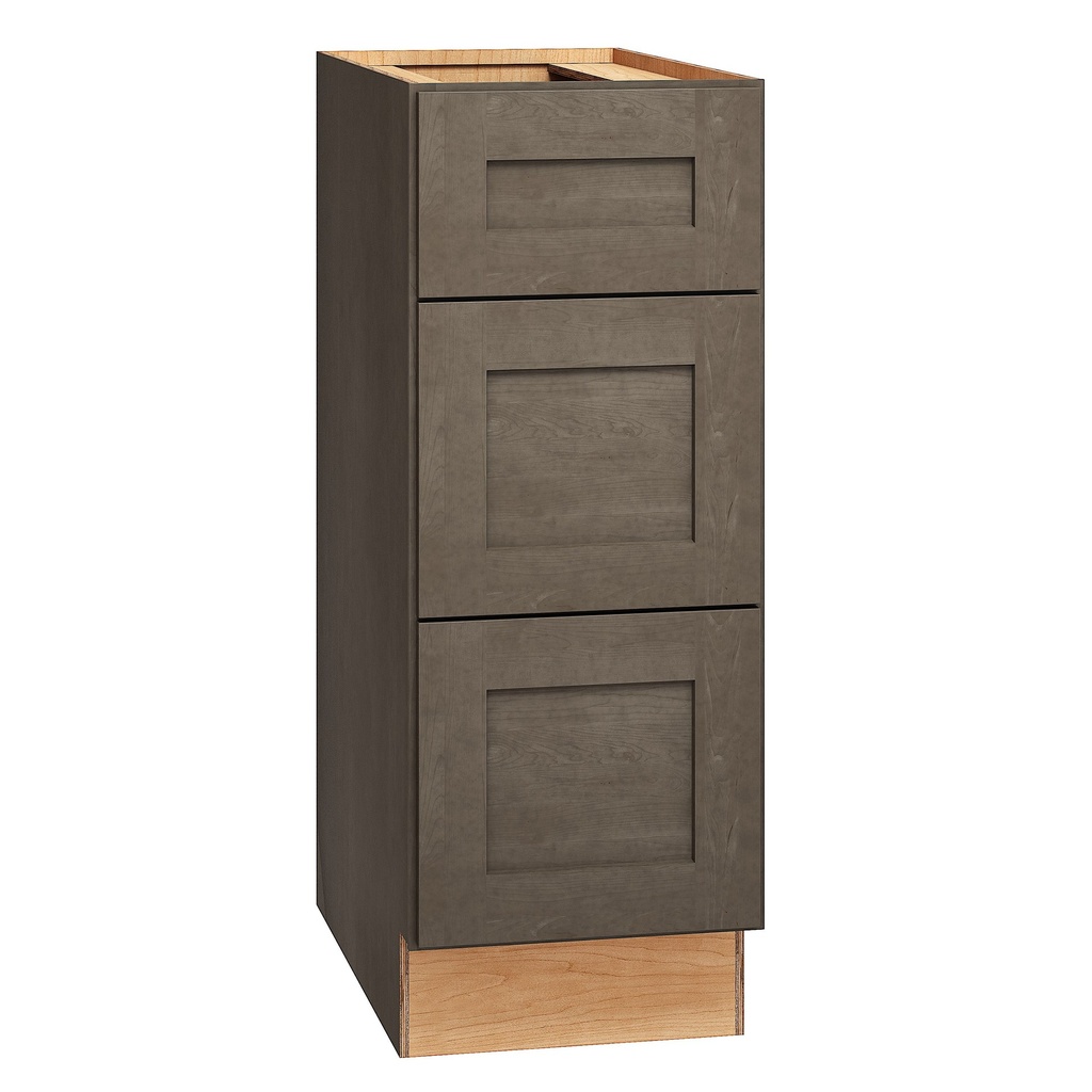 [VDB1232.521.MOB] Omni Vanity 3 Drawer Base 12 x 32 1/2 - Beachwood