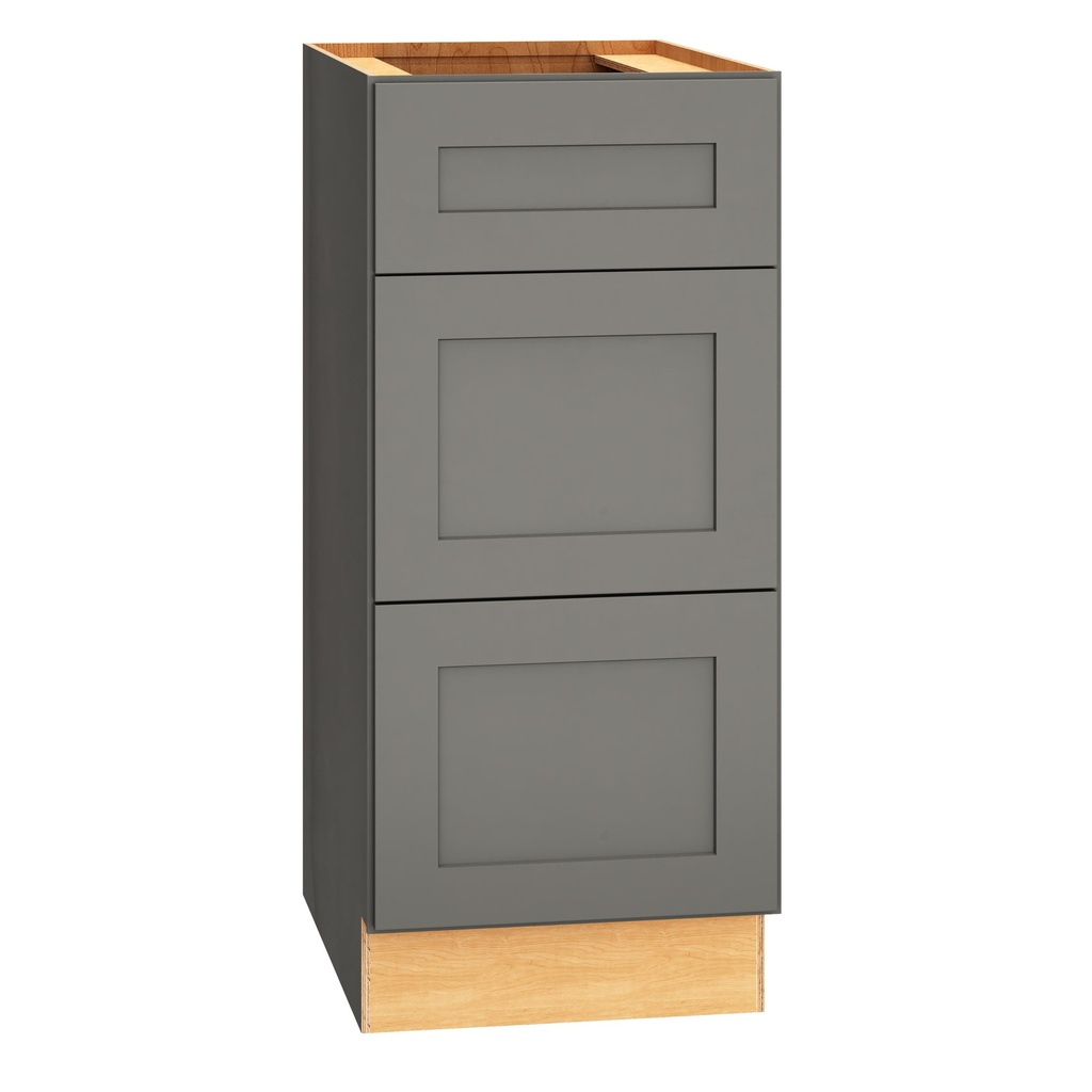 Omni Vanity 3 Drawer Base 15 - Graphite