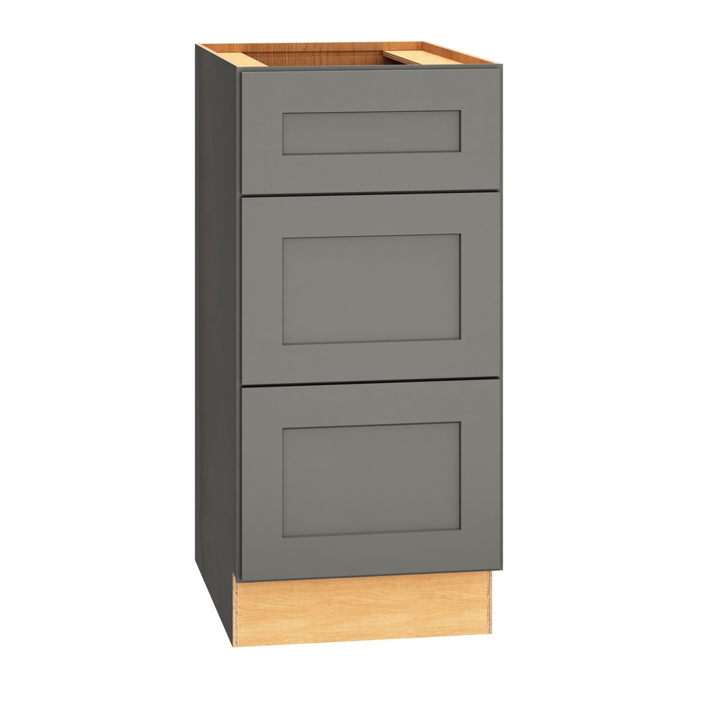 [VDB1532.521.MOG] Omni Vanity 3 Drawer Base 15 x 32 1/2 - Graphite
