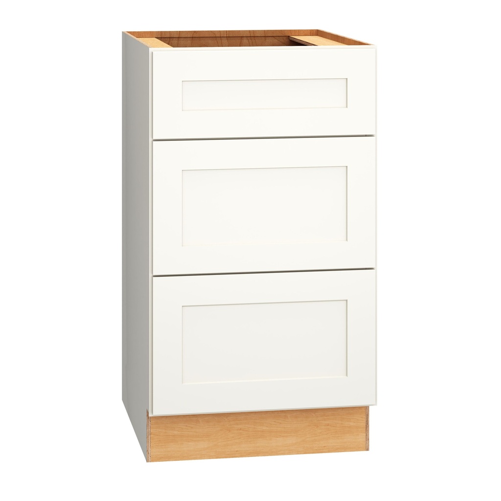 [VDB1832.521.MOS] Omni Vanity 3 Drawer Base 18 x 32 1/2 - Snow