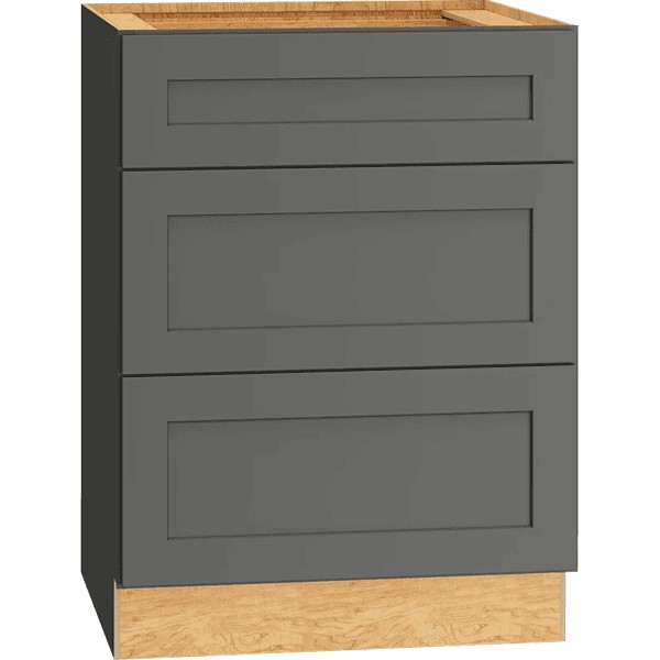 [VDB243421.MOG] Omni Vanity 3 Drawer Base Cabinet 24" Wide - Graphite
