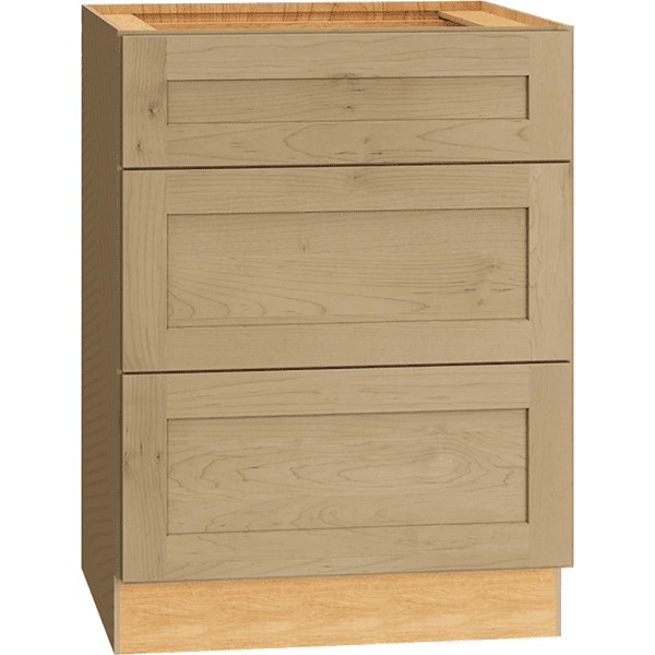 [VDB243421.MOH] Omni Vanity 3 Drawer Base Cabinet 24" Wide - Hammock