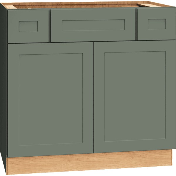 Omni Vanity Sink 2 Drawer Base 36"" Wide - Rosemary