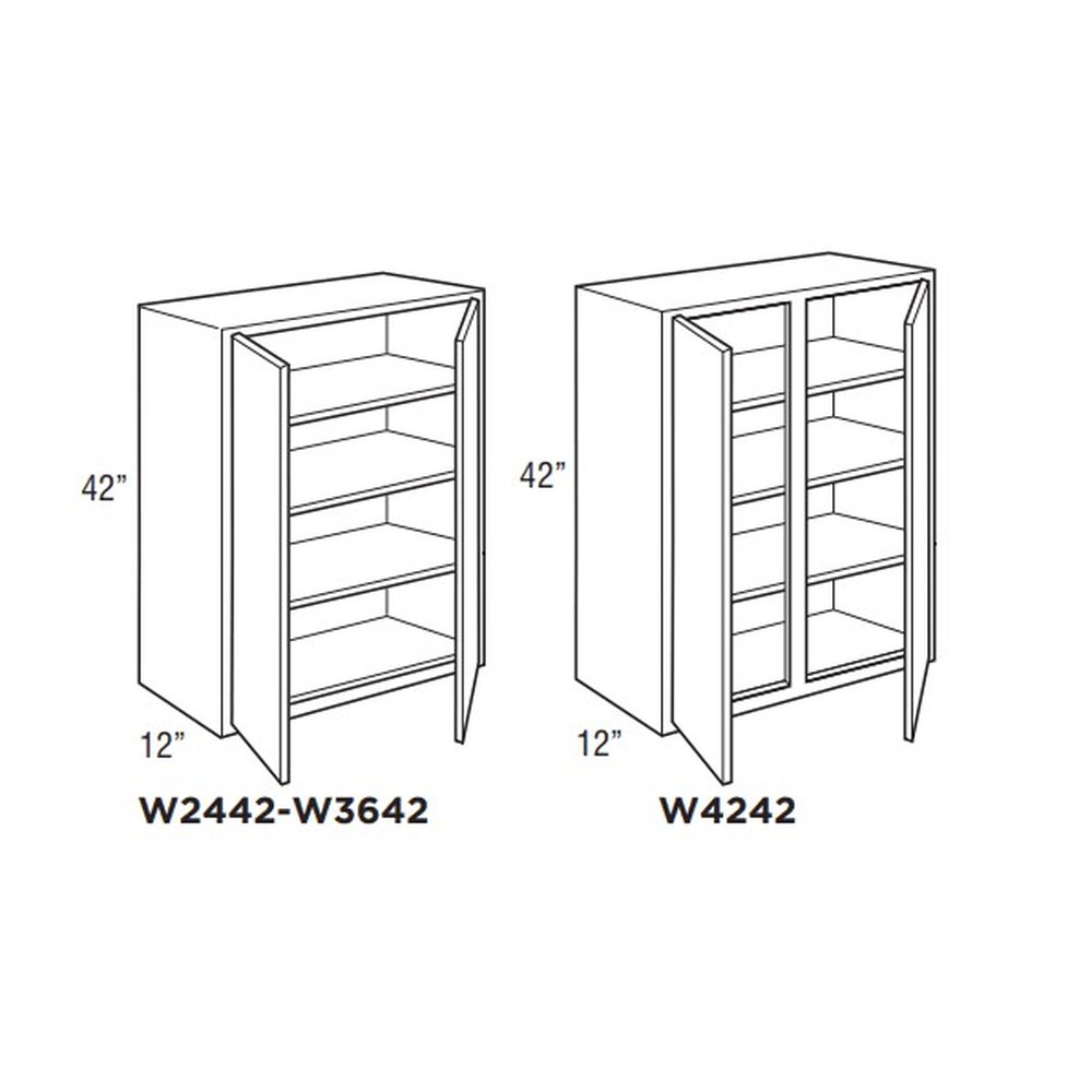 [W2442.MOR] Omni Wall Double Door 24 x 42 - Rosemary