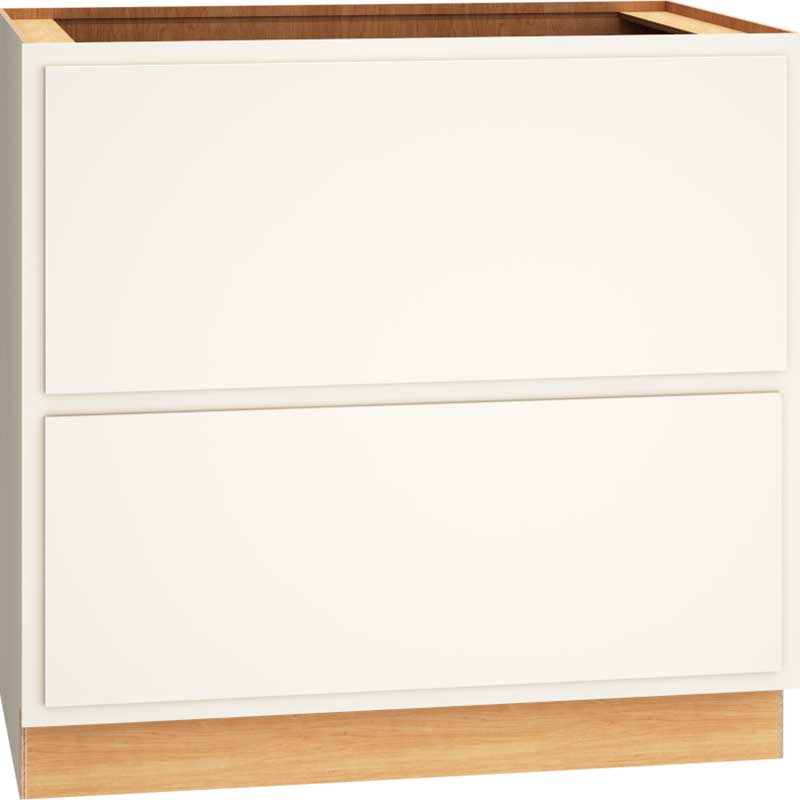 [2DB36.MCS] Classic 2 Drawer Base 36 - Snow