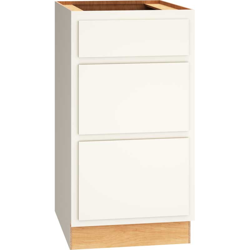 [3DB18.MCS] Classic 3 Drawer Base 18 - Snow