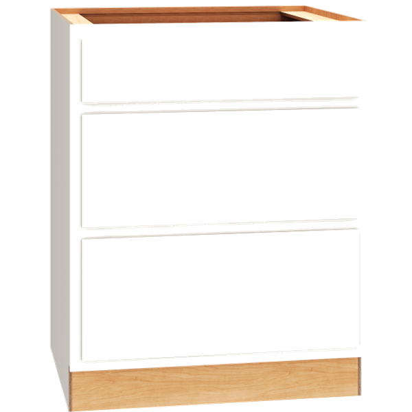 Classic 3 Drawer Base 27 - Snow