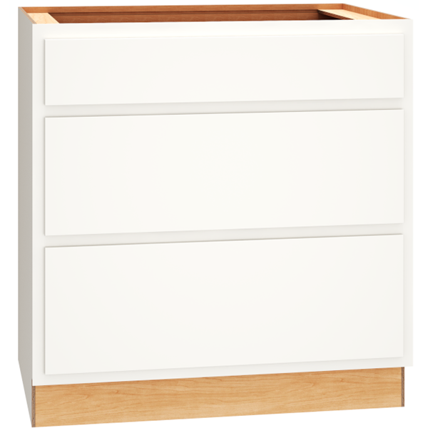 [3DB33.MCS] Classic 3 Drawer Base 33 - Snow