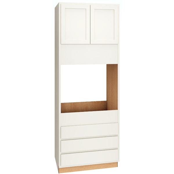 Classic Single Oven 3 Drawers 33 x 90 - Snow